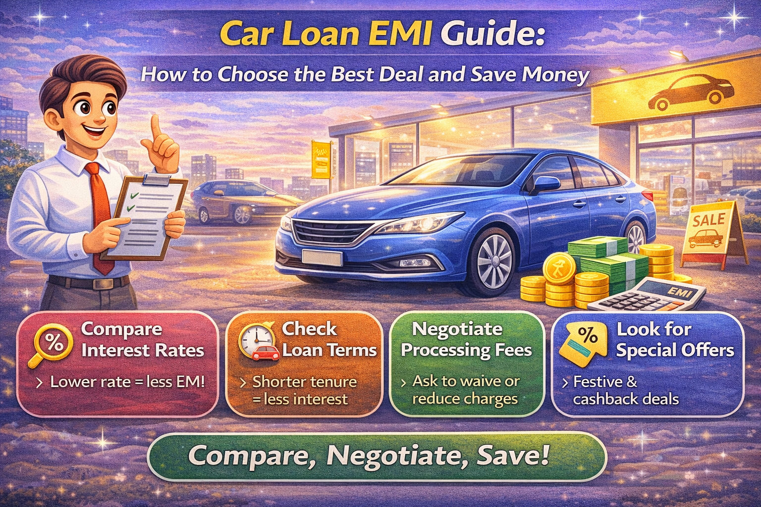 Car Loan EMI Guide: How to Choose the Best Deal and Save Money